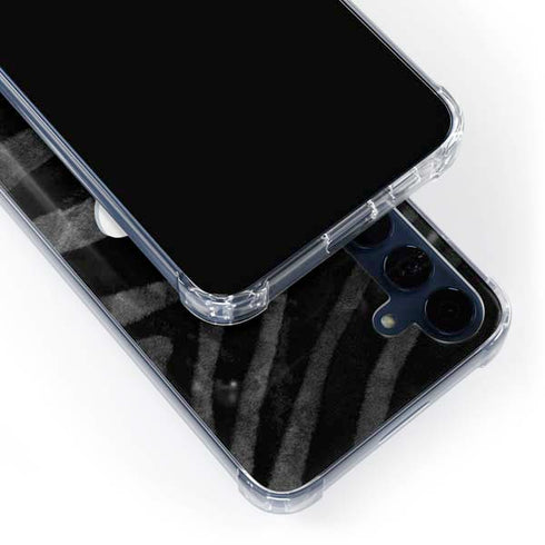 NBA Houston Rockets Black Animal Print Galaxy A35 5G Clear Case
